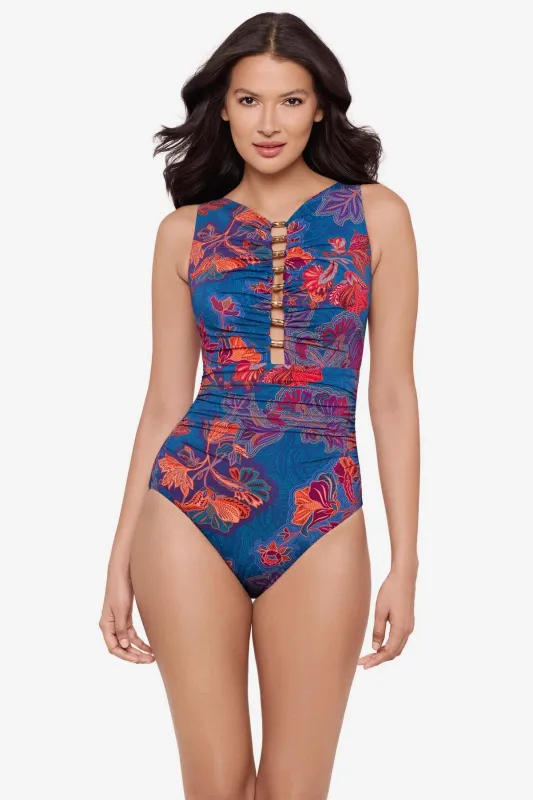 Swizzle One Piece in Decoupage sold by Miraclesuit