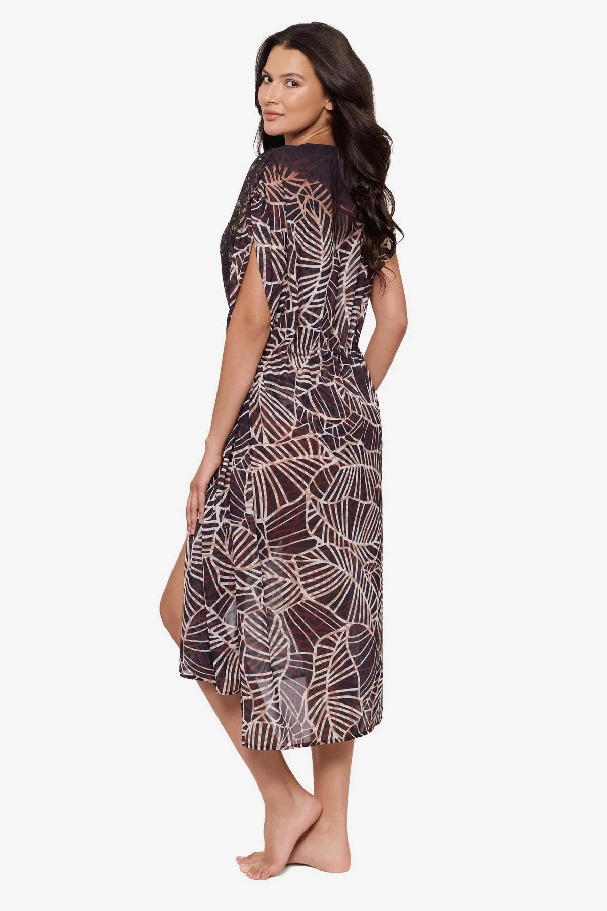 Beaded Kimono Cover Up in Let's Be Fronds sold by Miraclesuit product image thumbnail 2