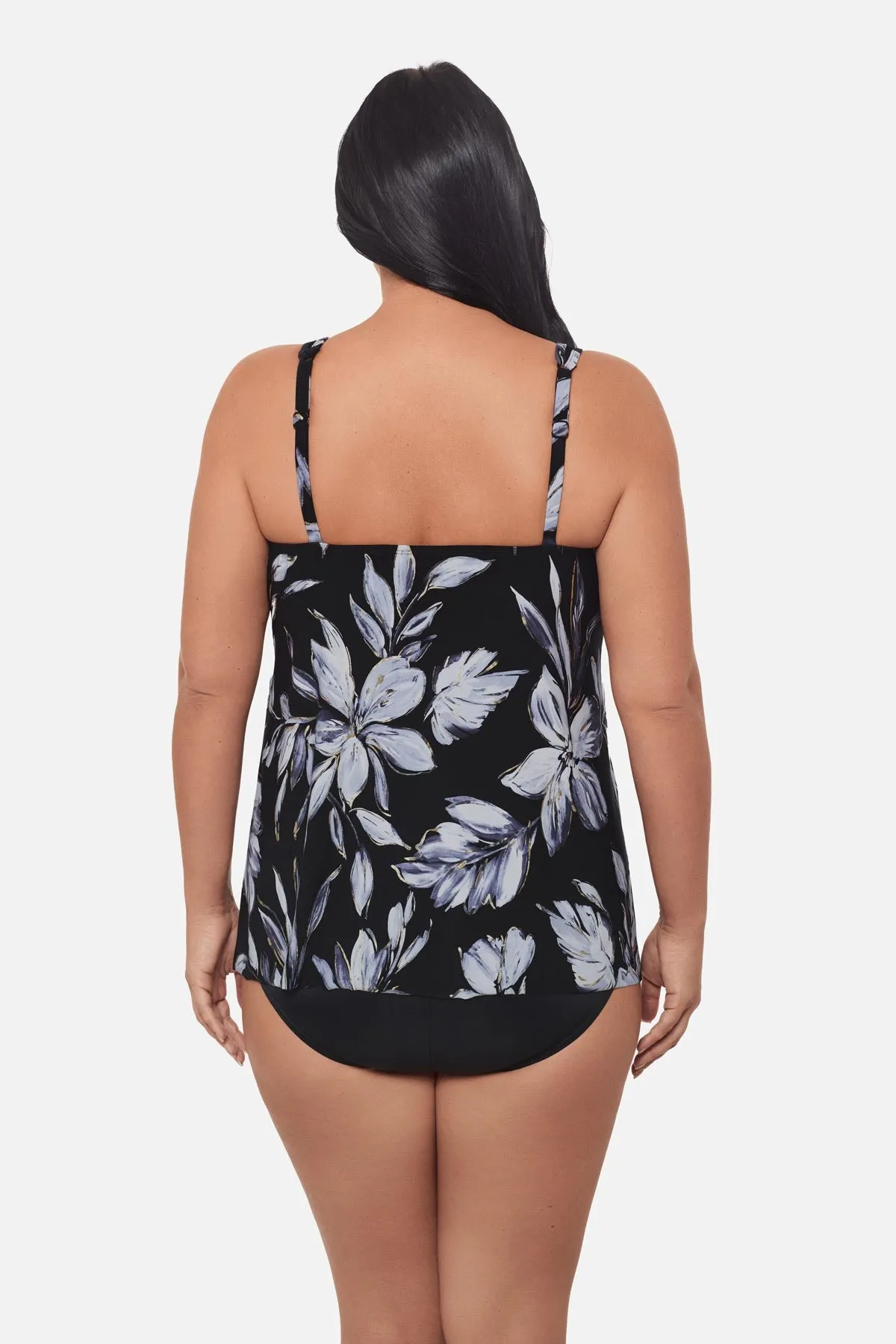 Plus Size Mirage Tankini Top in Fiore Di Luna sold by Miraclesuit product image thumbnail 3