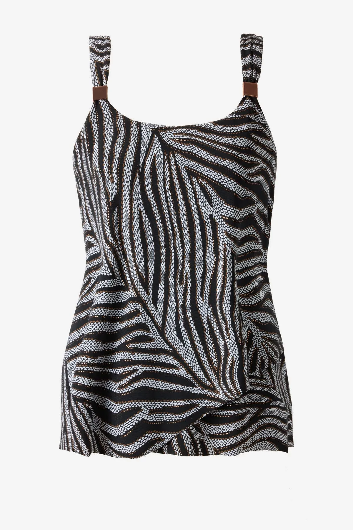 Plus Size Dazzle Tankini Top in Zirconic sold by Miraclesuit product image thumbnail 4