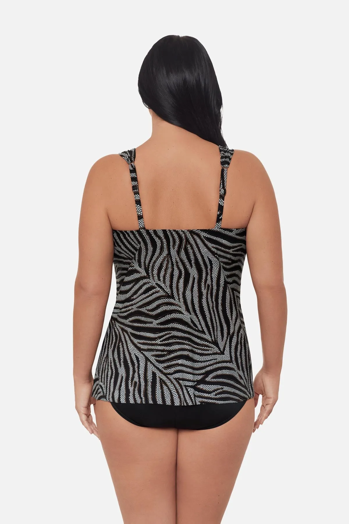 Plus Size Dazzle Tankini Top in Zirconic sold by Miraclesuit product image thumbnail 3