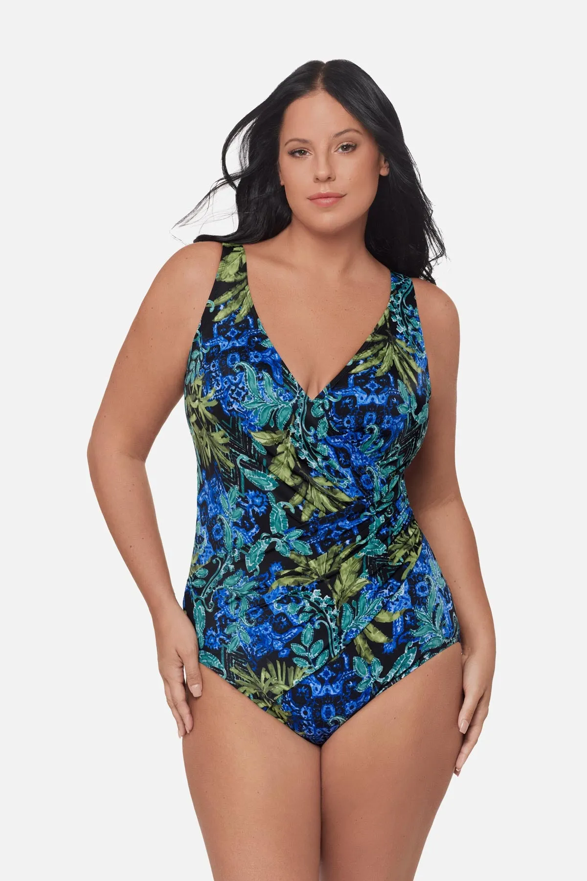 Plus Size Oceanus One Piece in Gasparilla sold by Miraclesuit