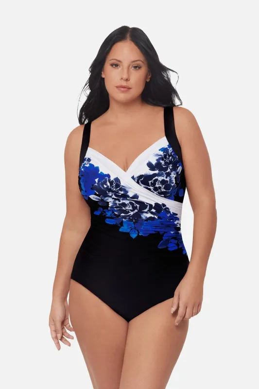 Plus Size Sanibel One Piece in Ombra Fiore made by Miraclesuit