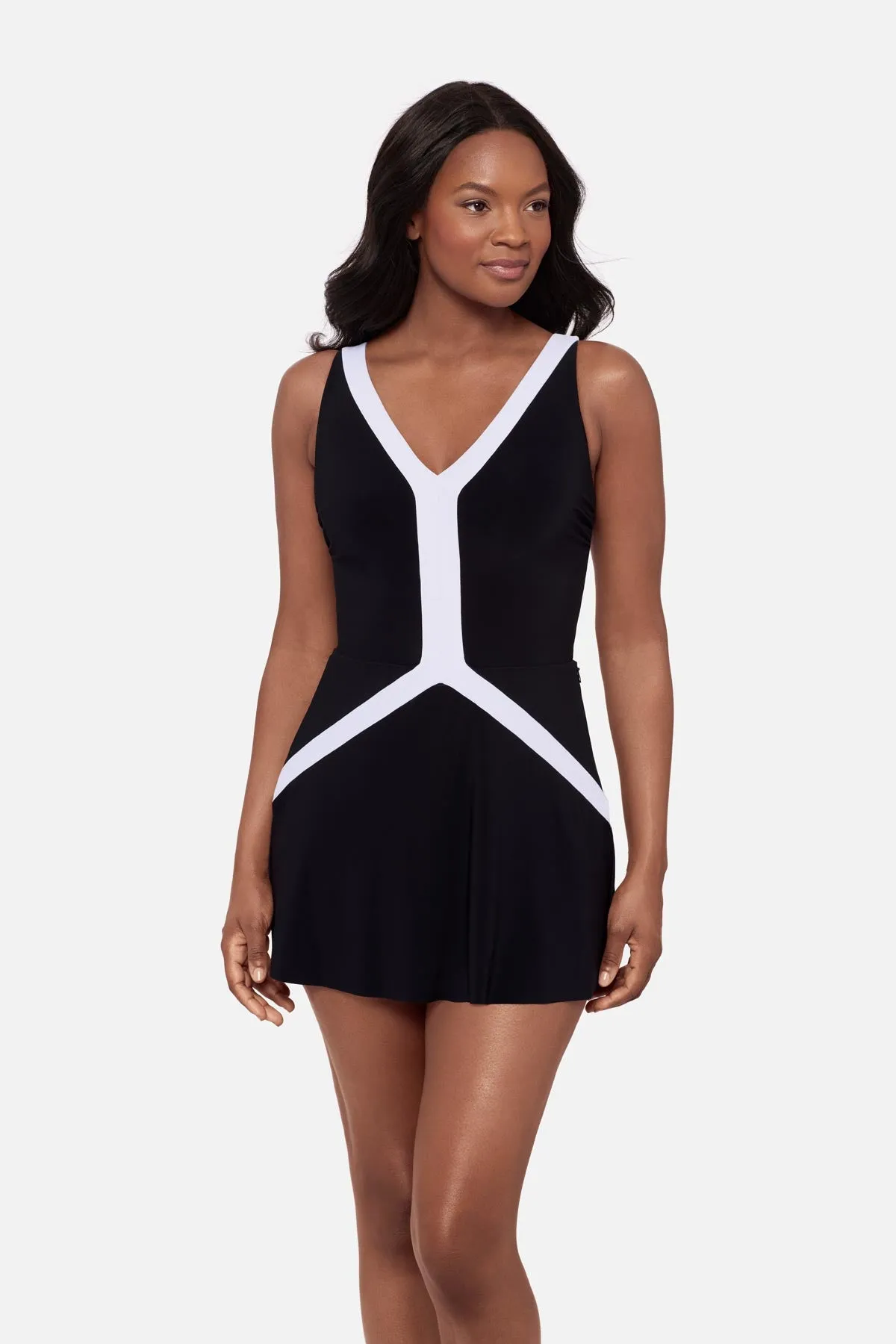 Paix Swim Dress in Spectra sold by Miraclesuit