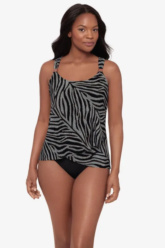DD-Cup Dazzle Tankini Top in Zirconic sold by Miraclesuit