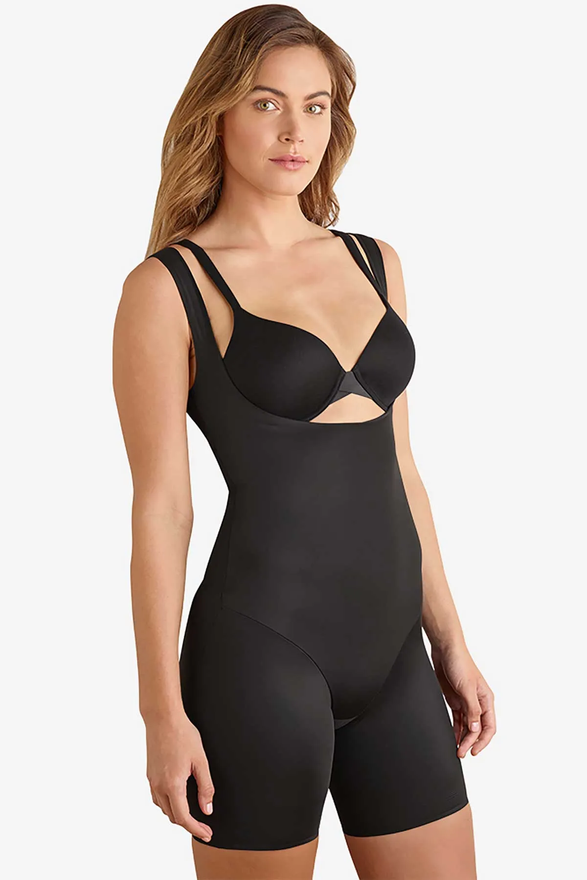 Shape Away® Open Bust Thigh Slimmer Bodysuit sold by Miraclesuit product image thumbnail 5