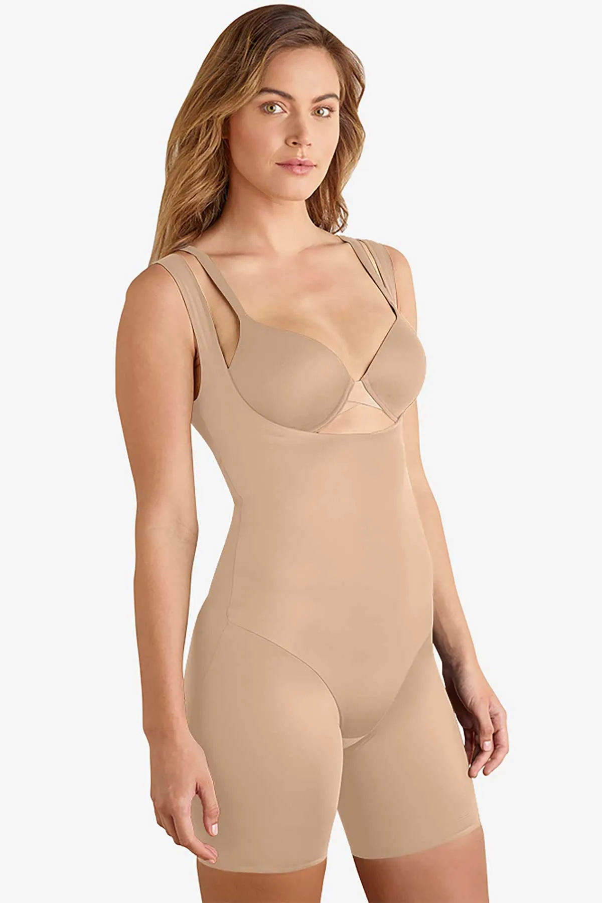 Shape Away® Open Bust Thigh Slimmer Bodysuit sold by Miraclesuit product image thumbnail 2