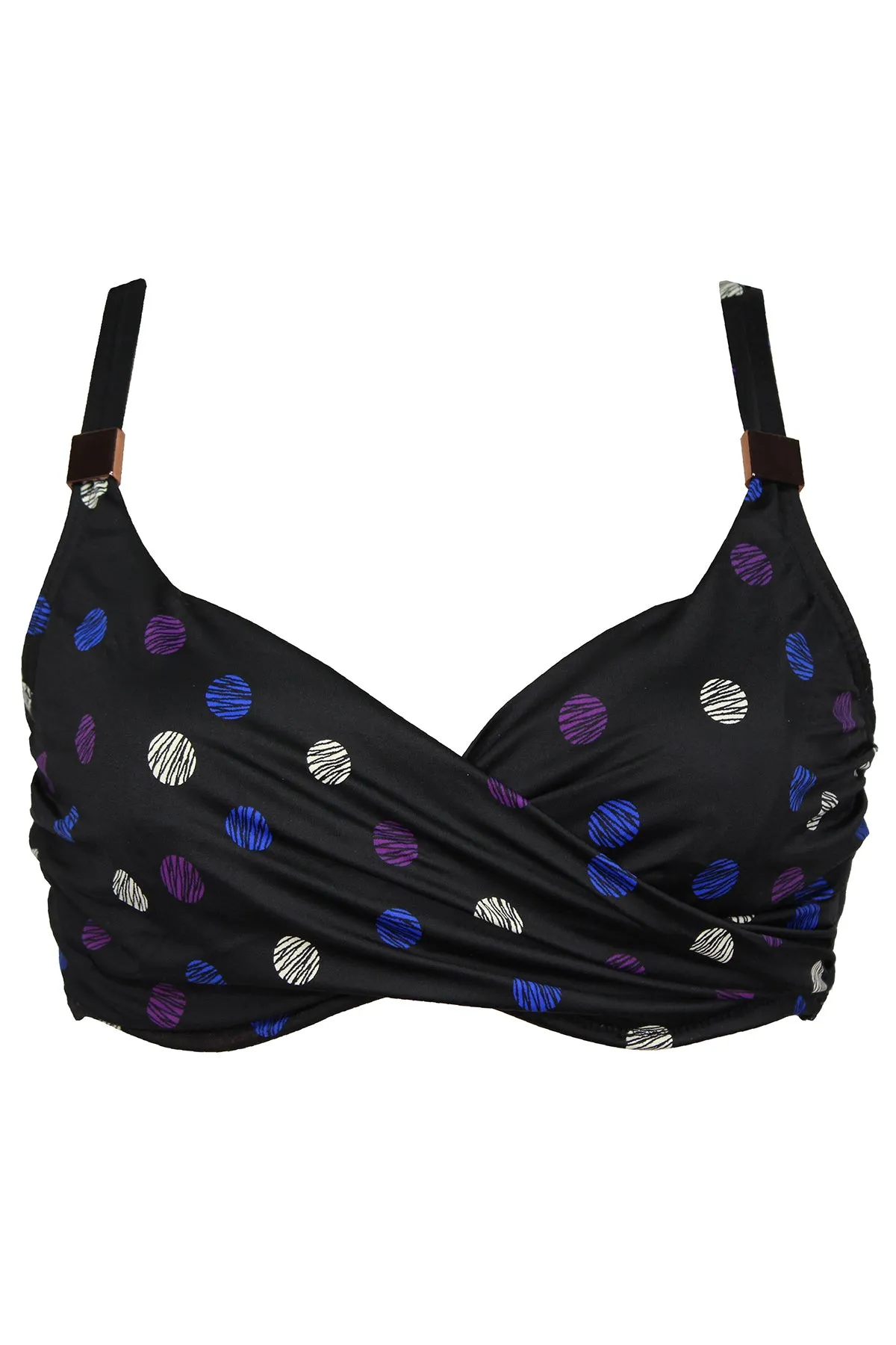 Spotted Surplice Bra Top D-DDD Cups sold by Miraclesuit product image thumbnail 3