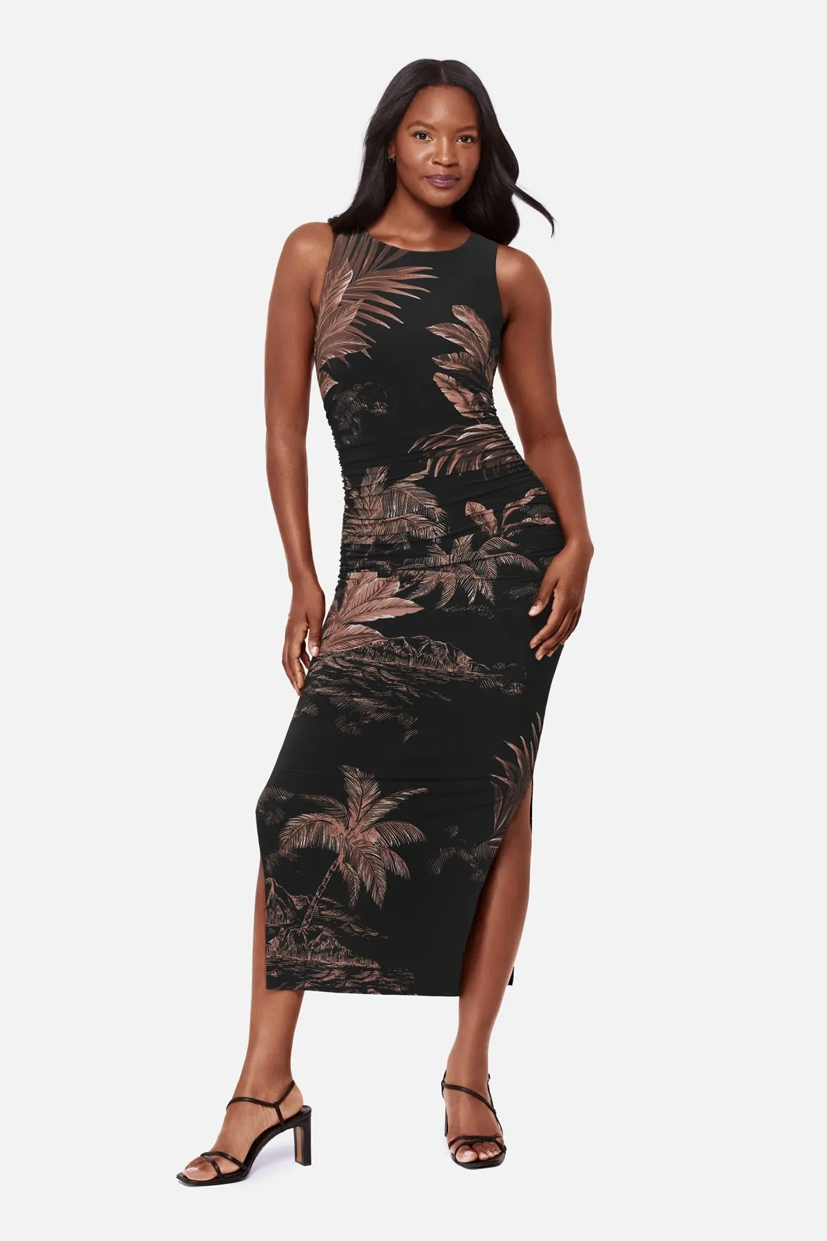 Roxi Shaping Dress in Coco Palm sold by Miraclesuit