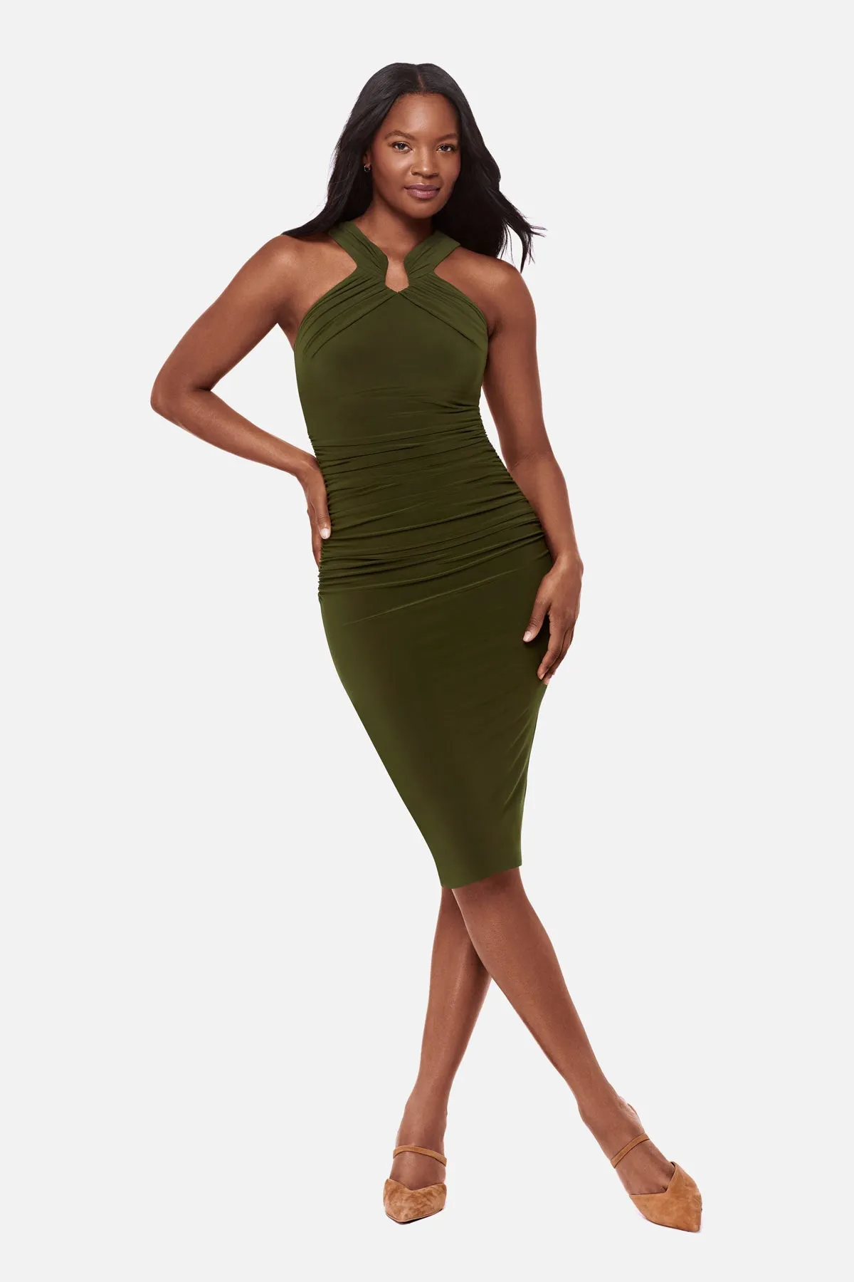 Idol Shaping Dress in Nori sold by Miraclesuit product image thumbnail 4