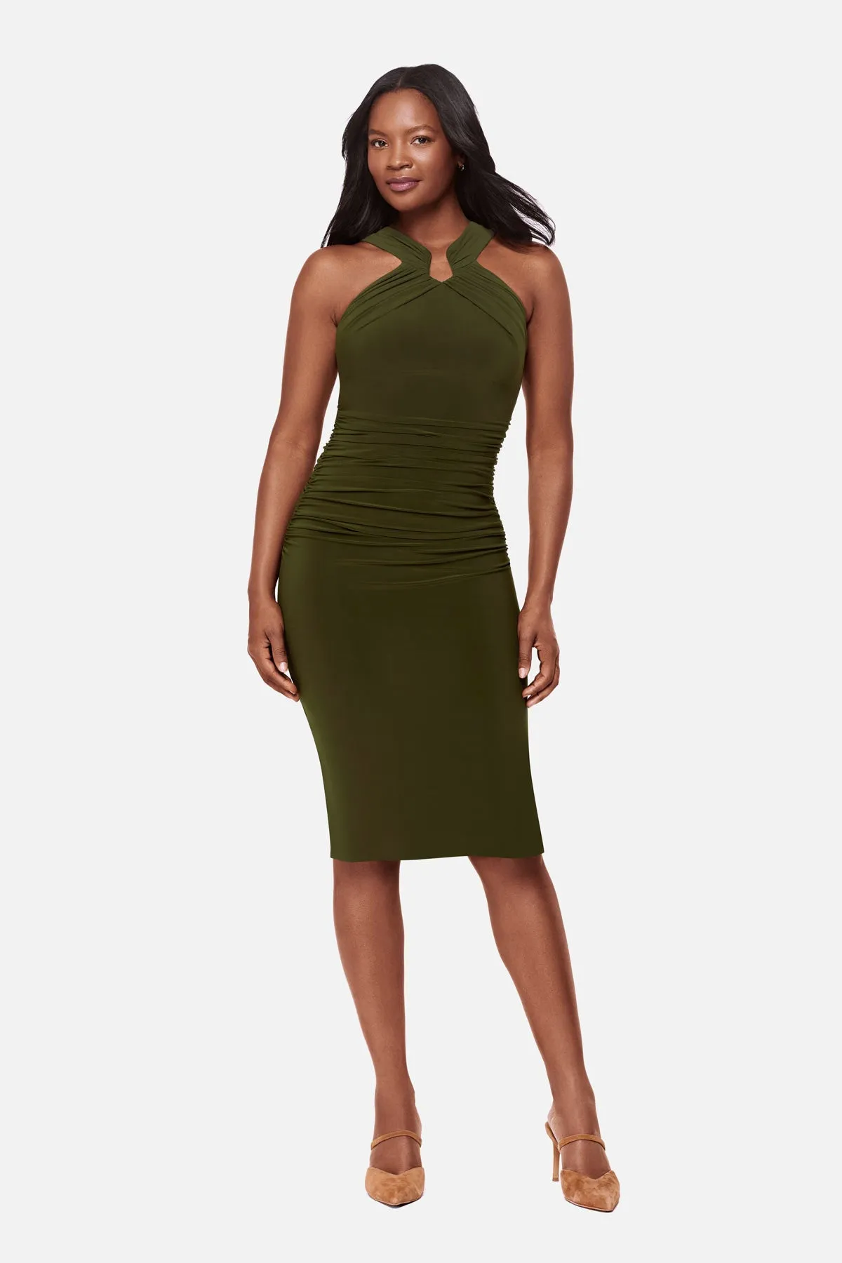 Idol Shaping Dress in Nori sold by Miraclesuit product image thumbnail 3