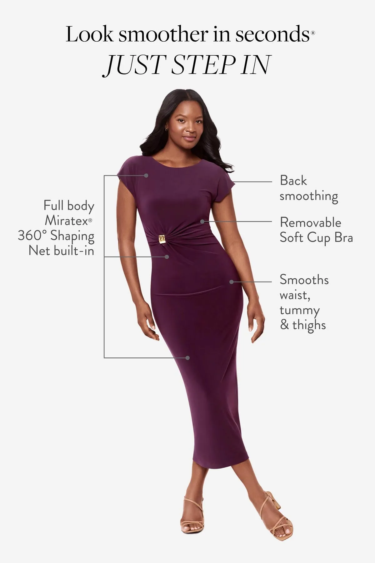Isla Shaping Dress in Bing sold by Miraclesuit product image thumbnail 2