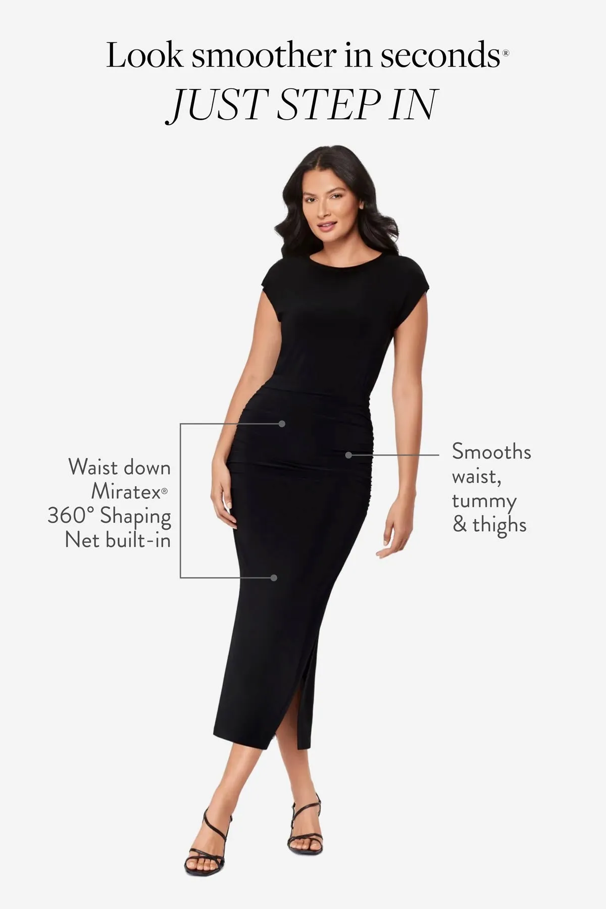 Cali Shaping Dress in Black sold by Miraclesuit product image thumbnail 2