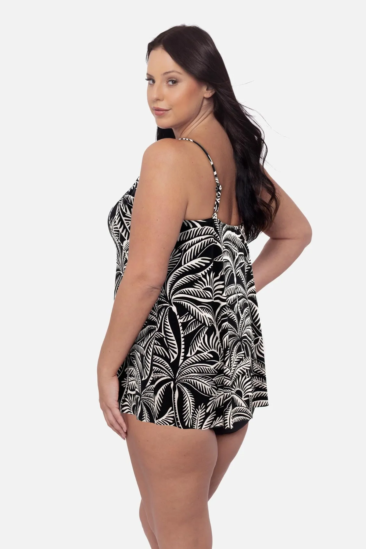 Plus Size Parker Swim Dress in Hearts Of Palm sold by Miraclesuit product image thumbnail 2
