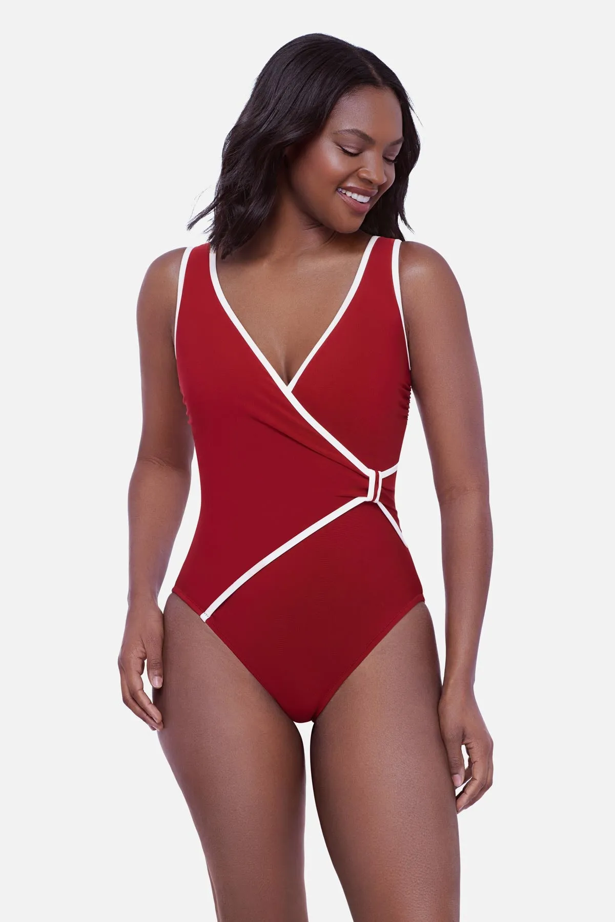 Ave One Piece in Cherry Chocolate sold by Miraclesuit product image thumbnail 2