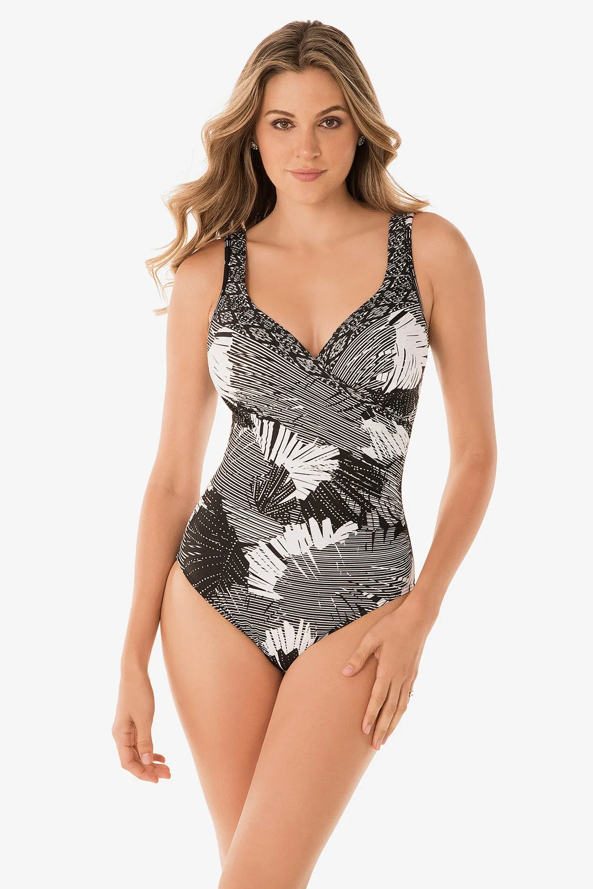 It's A Wrap One Piece in Moonlight at the Oasis sold by Miraclesuit