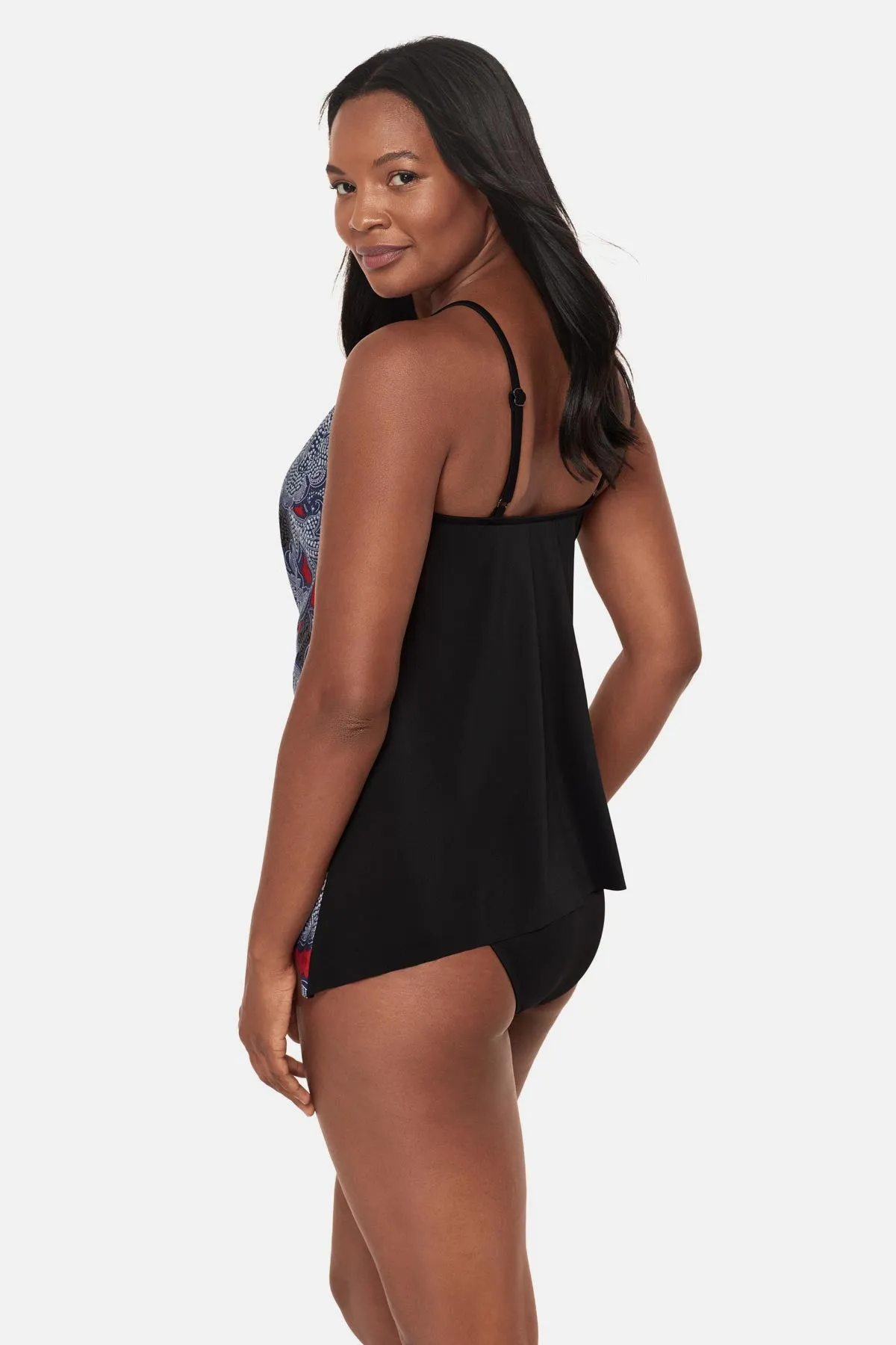 Peephole Tankini Top in Steel Magnolias sold by Miraclesuit product image thumbnail 2