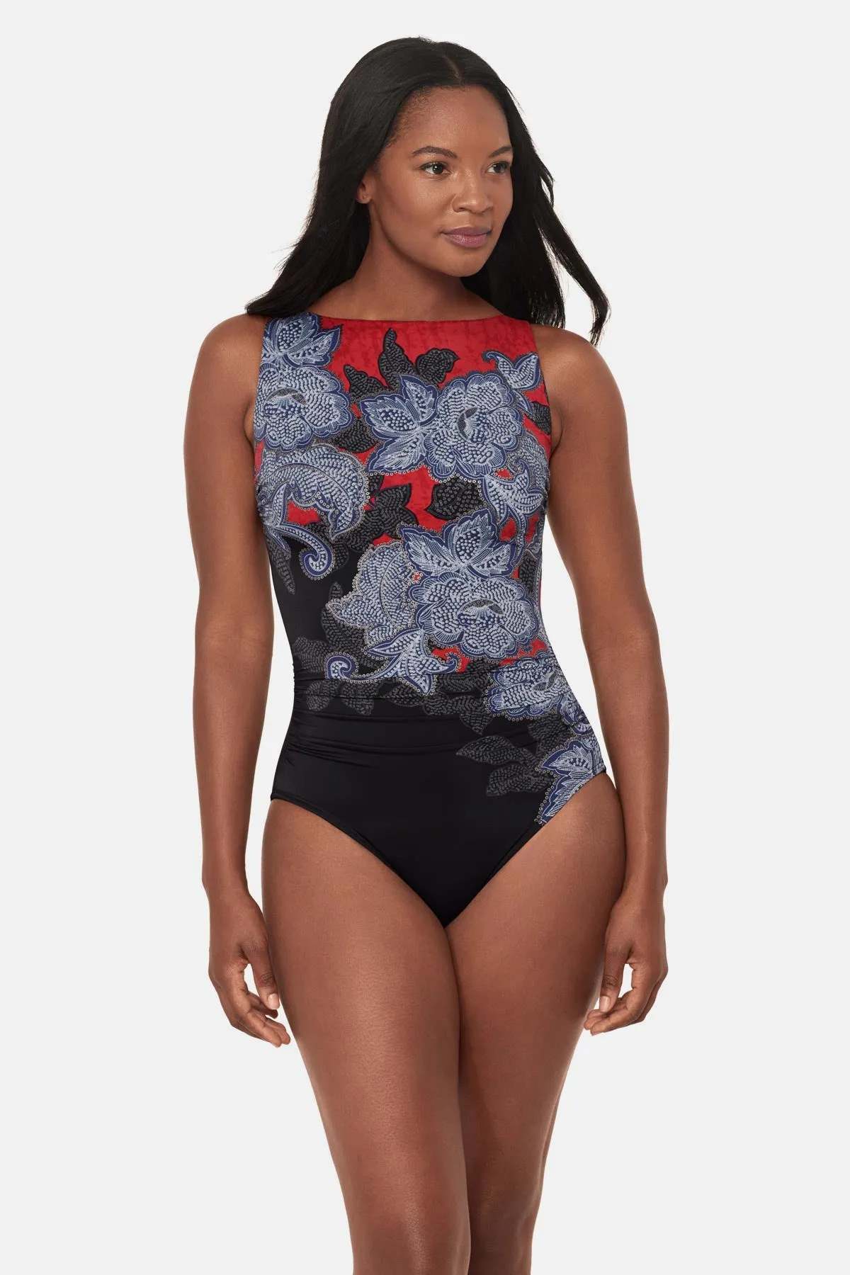 Regatta One Piece in Steel Magnolias sold by Miraclesuit