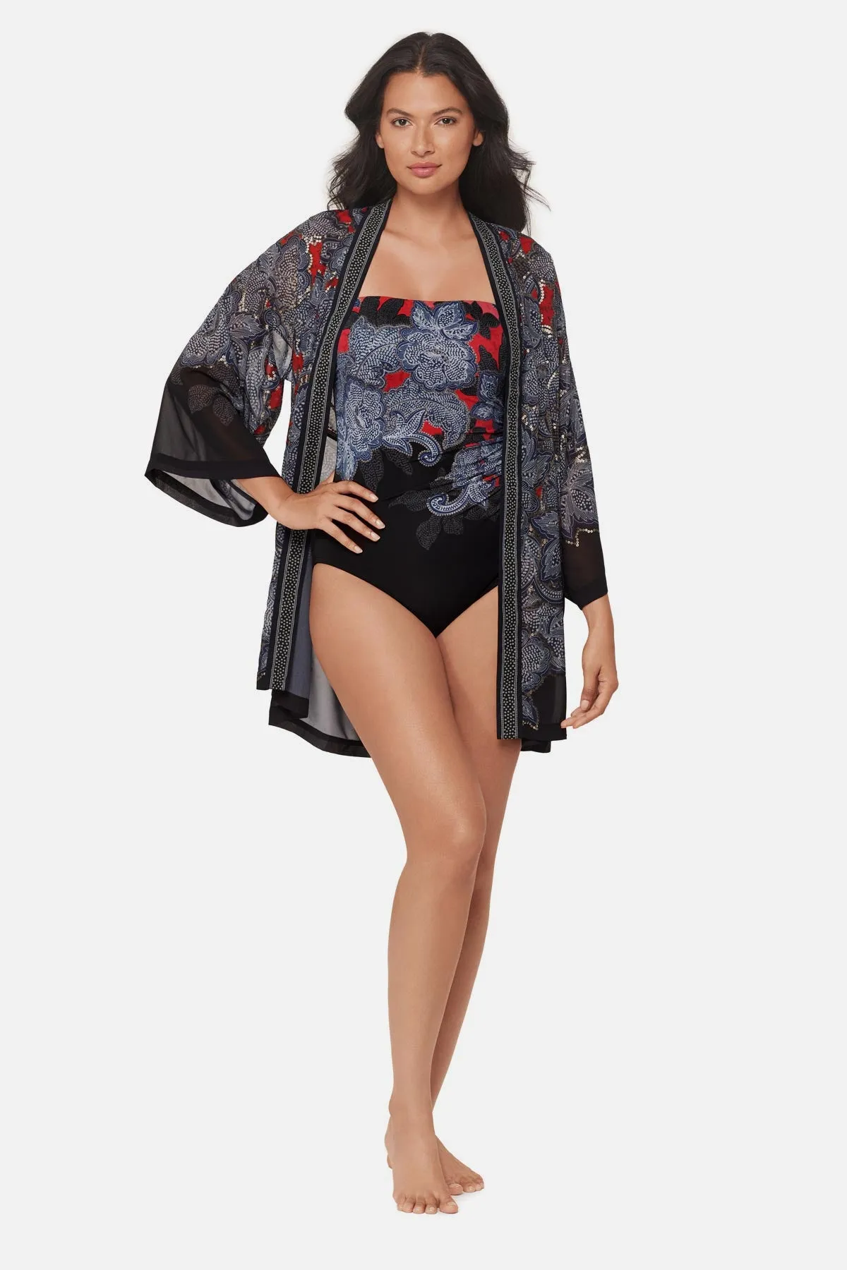 Kimono Cover Up in Steel Magnolias sold by Miraclesuit product image thumbnail 2