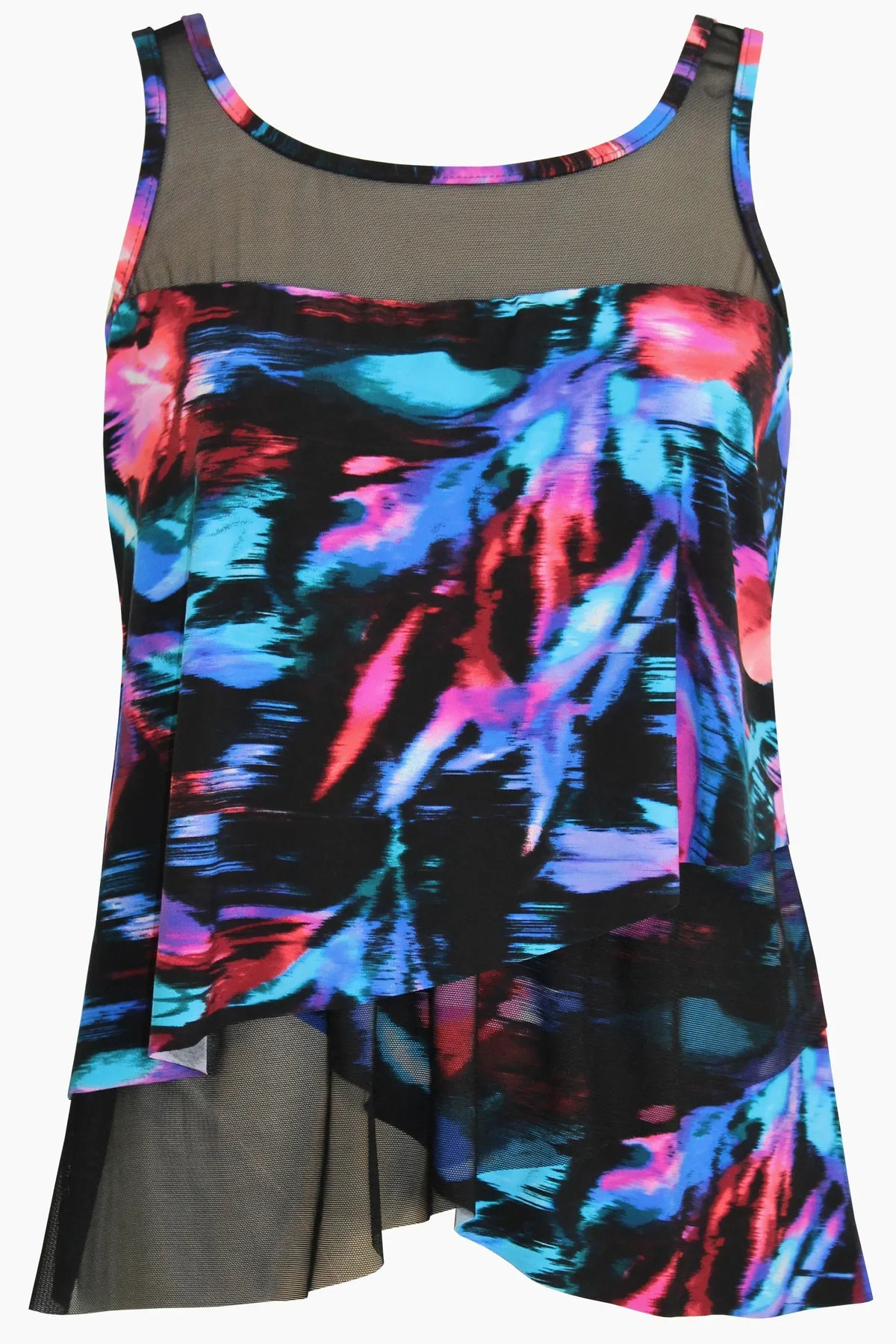 Plus Size Mirage Tankini Top in Fuego Floral sold by Miraclesuit product image thumbnail 4