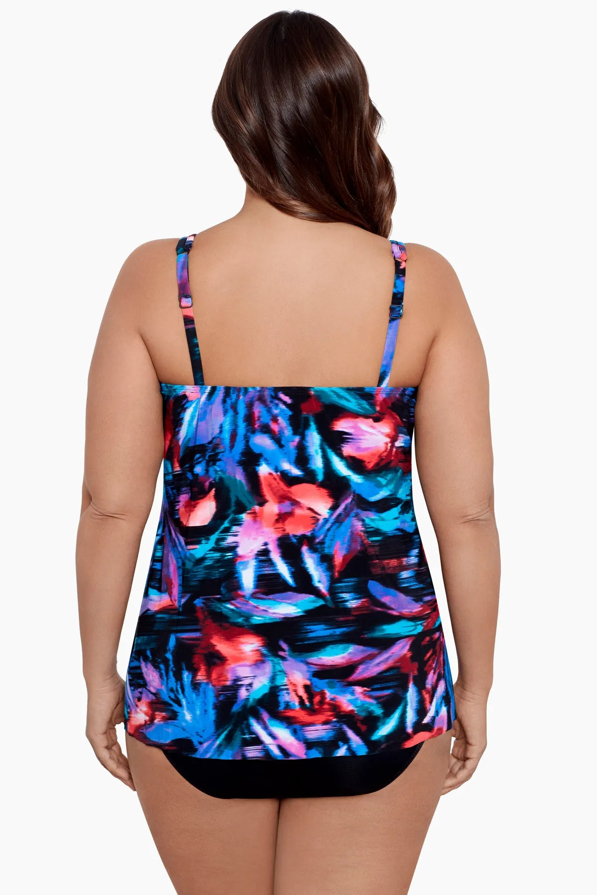 Plus Size Mirage Tankini Top in Fuego Floral sold by Miraclesuit product image thumbnail 3