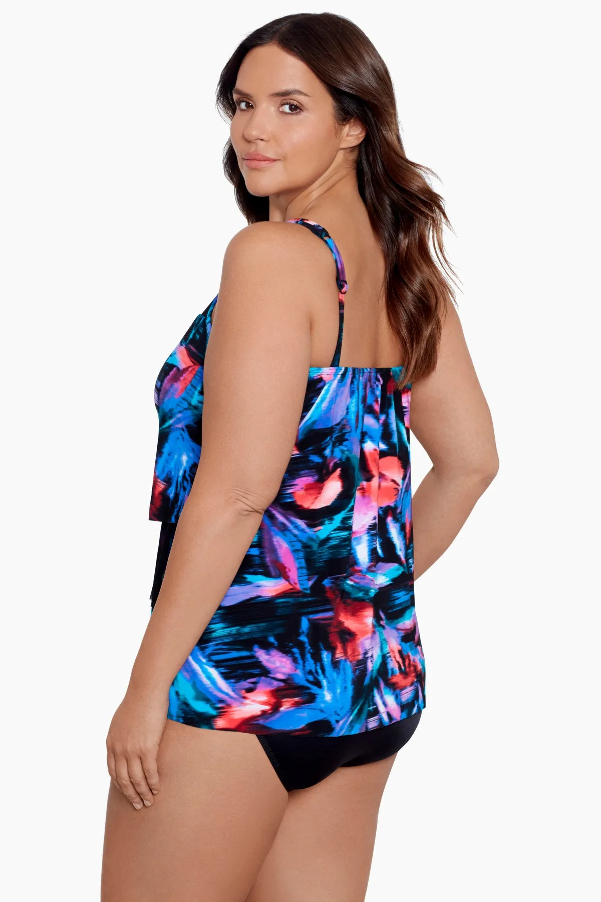 Plus Size Mirage Tankini Top in Fuego Floral sold by Miraclesuit product image thumbnail 2