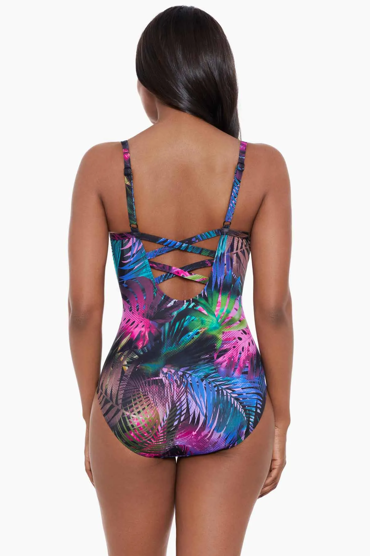 Bonita One Piece in Pixel Palmas sold by Miraclesuit product image thumbnail 3