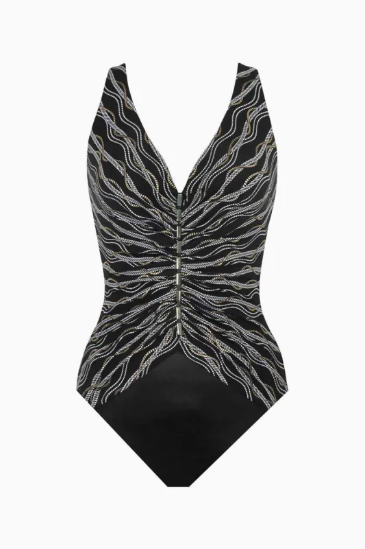 Linked In Charmer One Piece Swimsuit sold by Miraclesuit