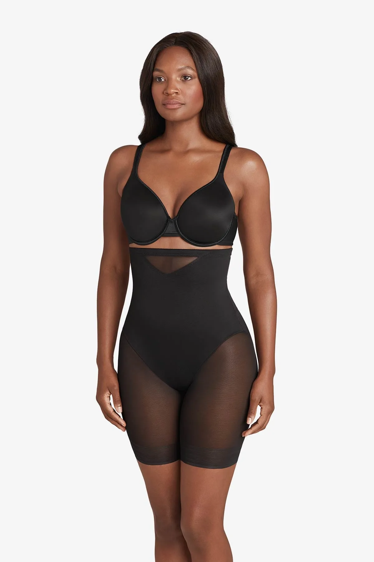 Extra Firm Sexy Sheer Shaping Hi-Waist Thigh Slimmer sold by Miraclesuit