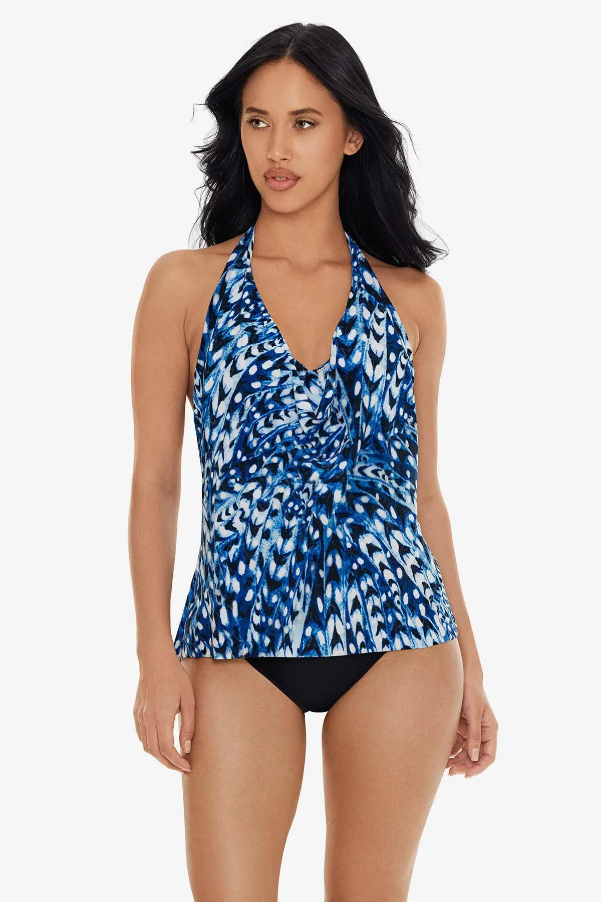 Sophie Tankini Top in Quill sold by Miraclesuit