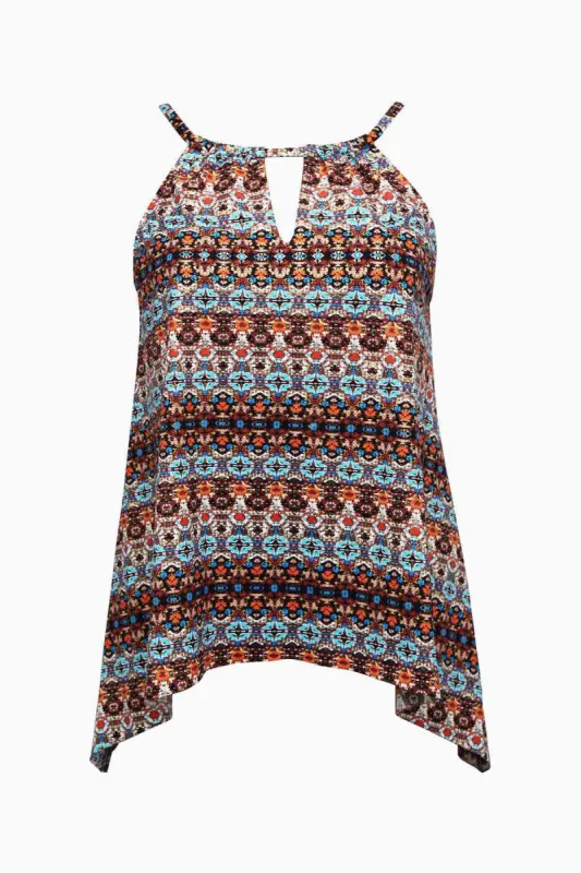 Nefertiti Peephole Tankini Set sold by Miraclesuit