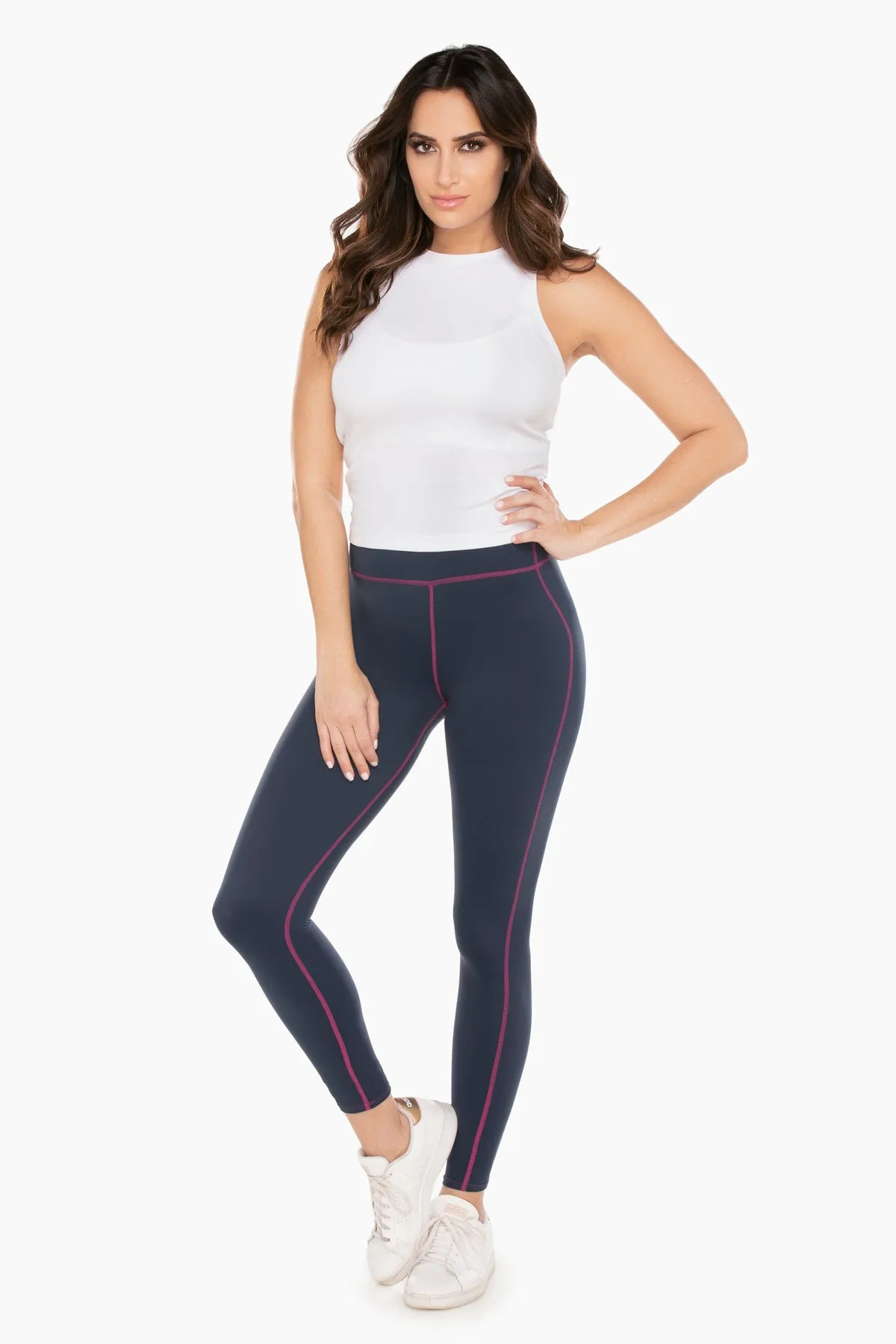 Dress Blues Tummy Control Performance Leggings sold by Miraclesuit