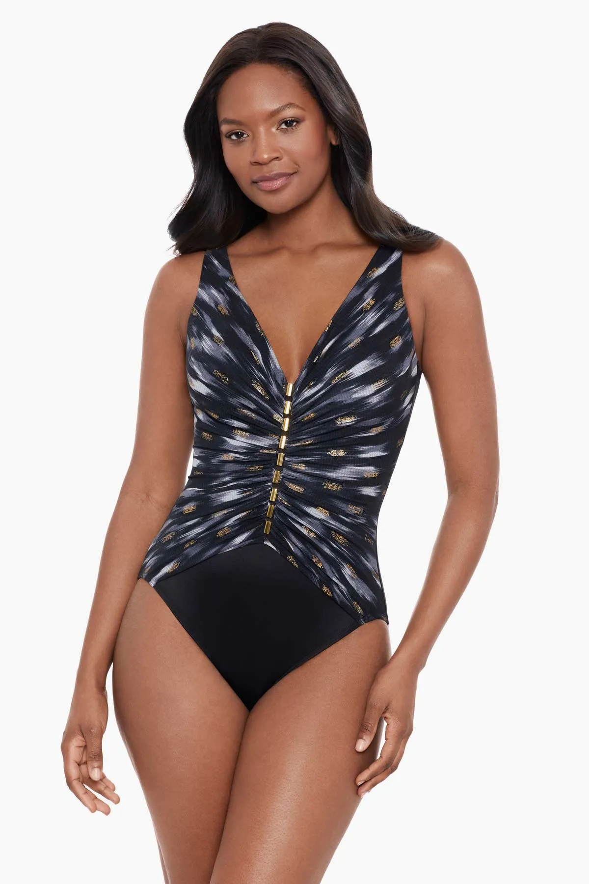 Charmer One Piece in Bronze Reign sold by Miraclesuit