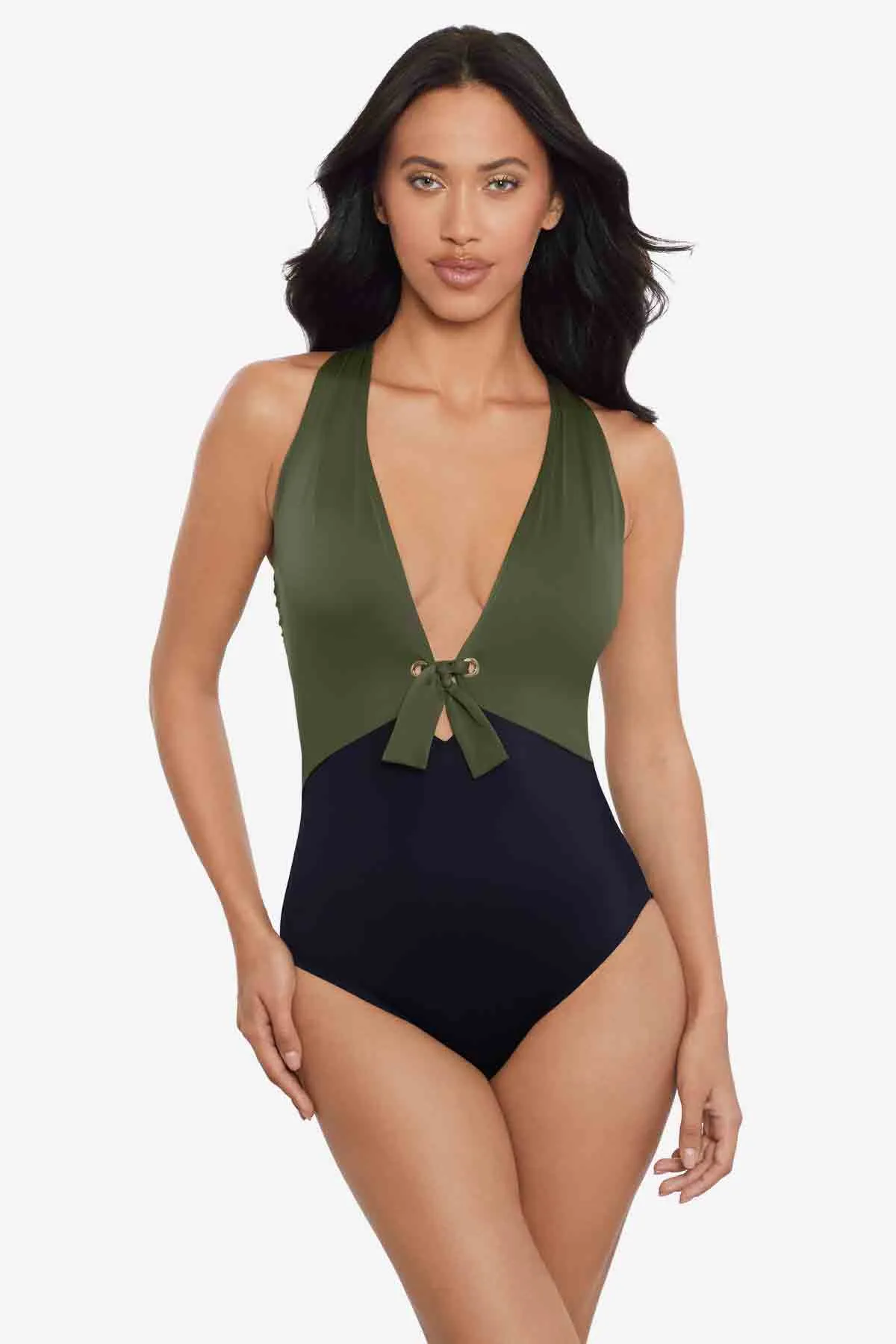Halle One Piece in Juxtapose sold by Miraclesuit