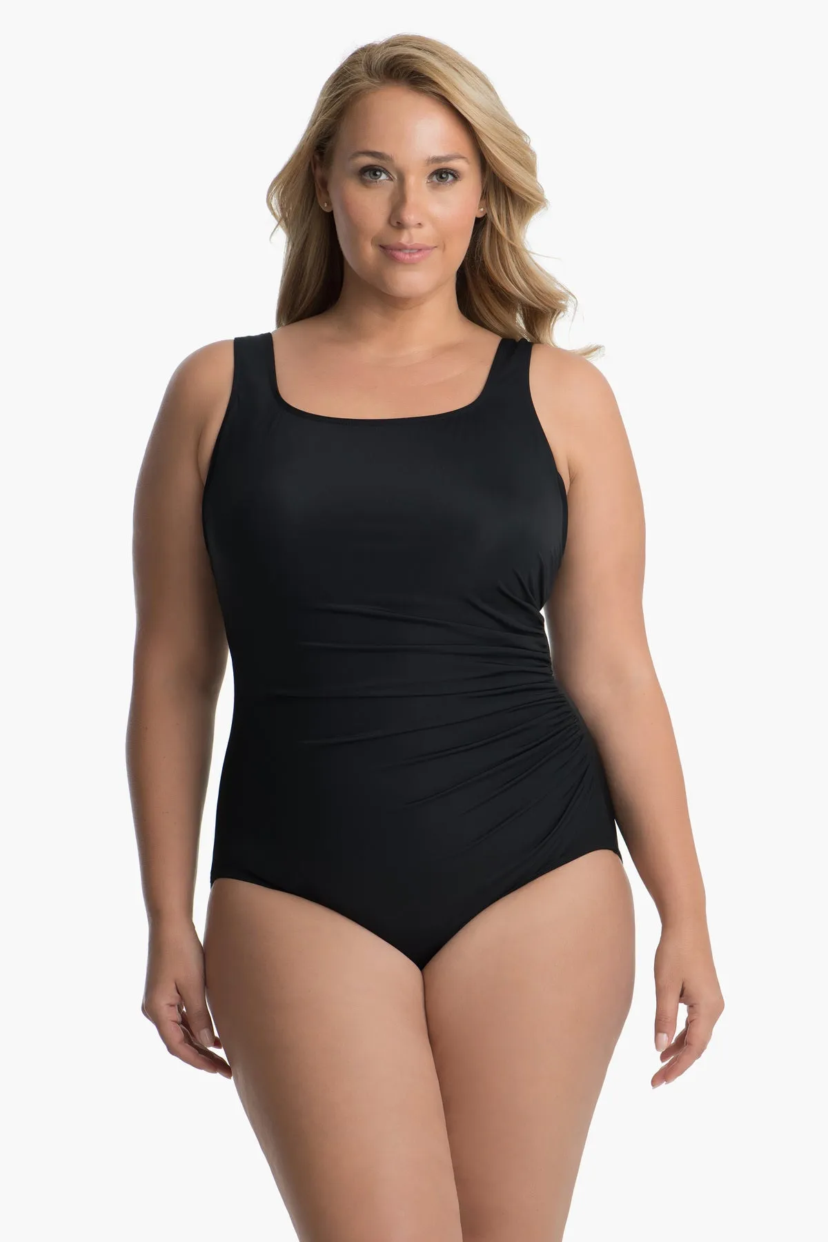 Plus Size Sideswipe One Piece sold by Miraclesuit