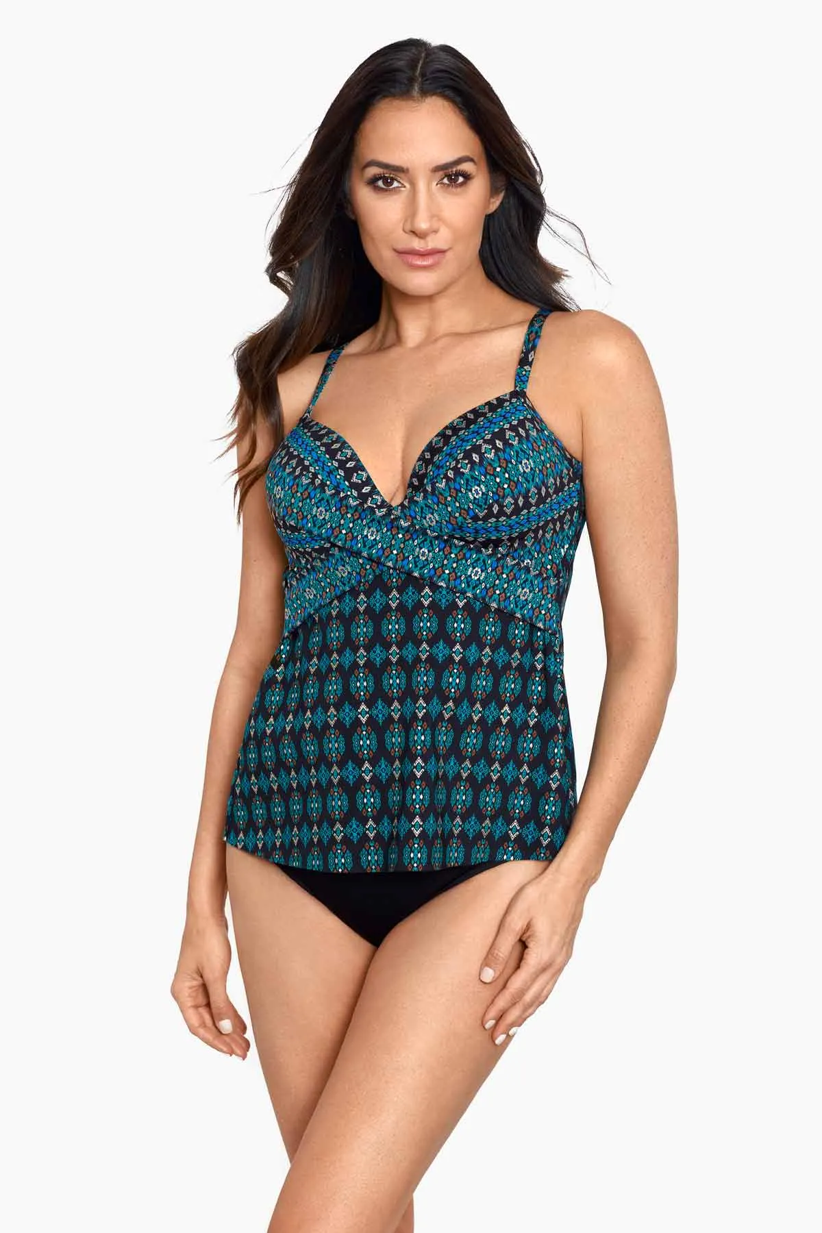 Allura Tankini Top in Amarna sold by Miraclesuit product image thumbnail 2