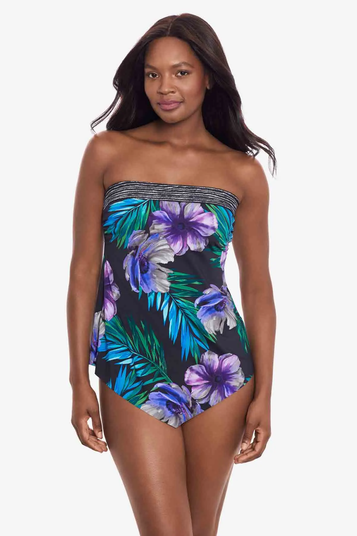 Hankini Tankini Top in Flora Aura sold by Miraclesuit