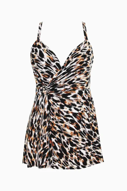 Adora Swim Dress in Fur Realz sold by Miraclesuit