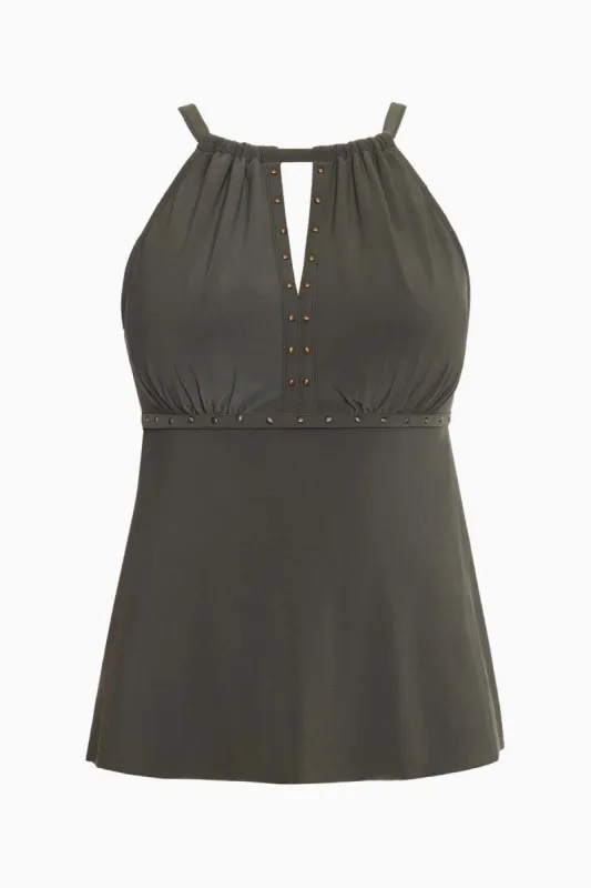 Riveted Donna Tankini Top sold by Miraclesuit