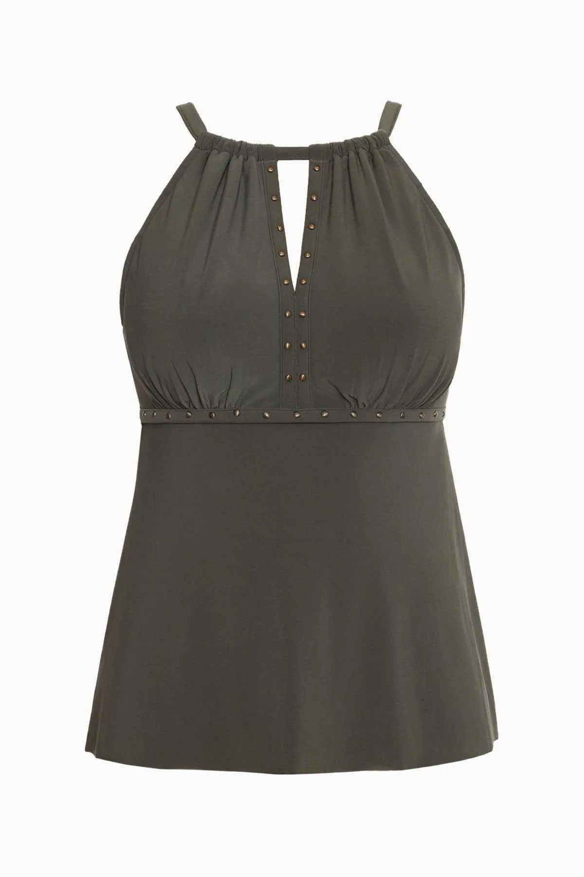 Donna Tankini Top in Riveted sold by Miraclesuit