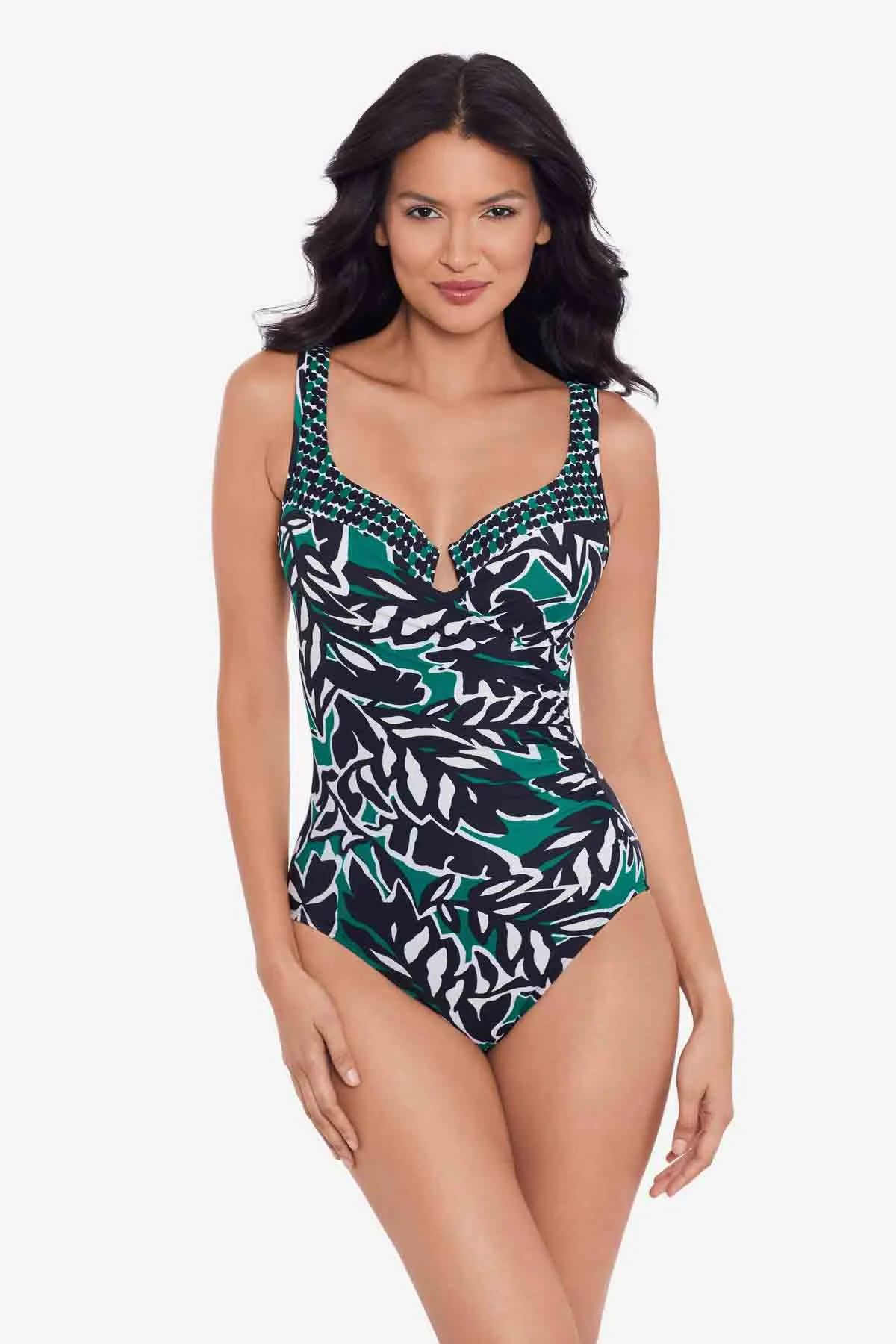 Escape One Piece in Palma Verde sold by Miraclesuit