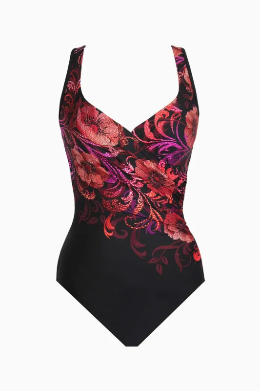 Poppy It's A Wrap One Piece Swimsuit sold by Miraclesuit