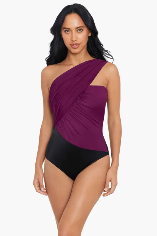 Goddess One Piece in Colorblock sold by Miraclesuit