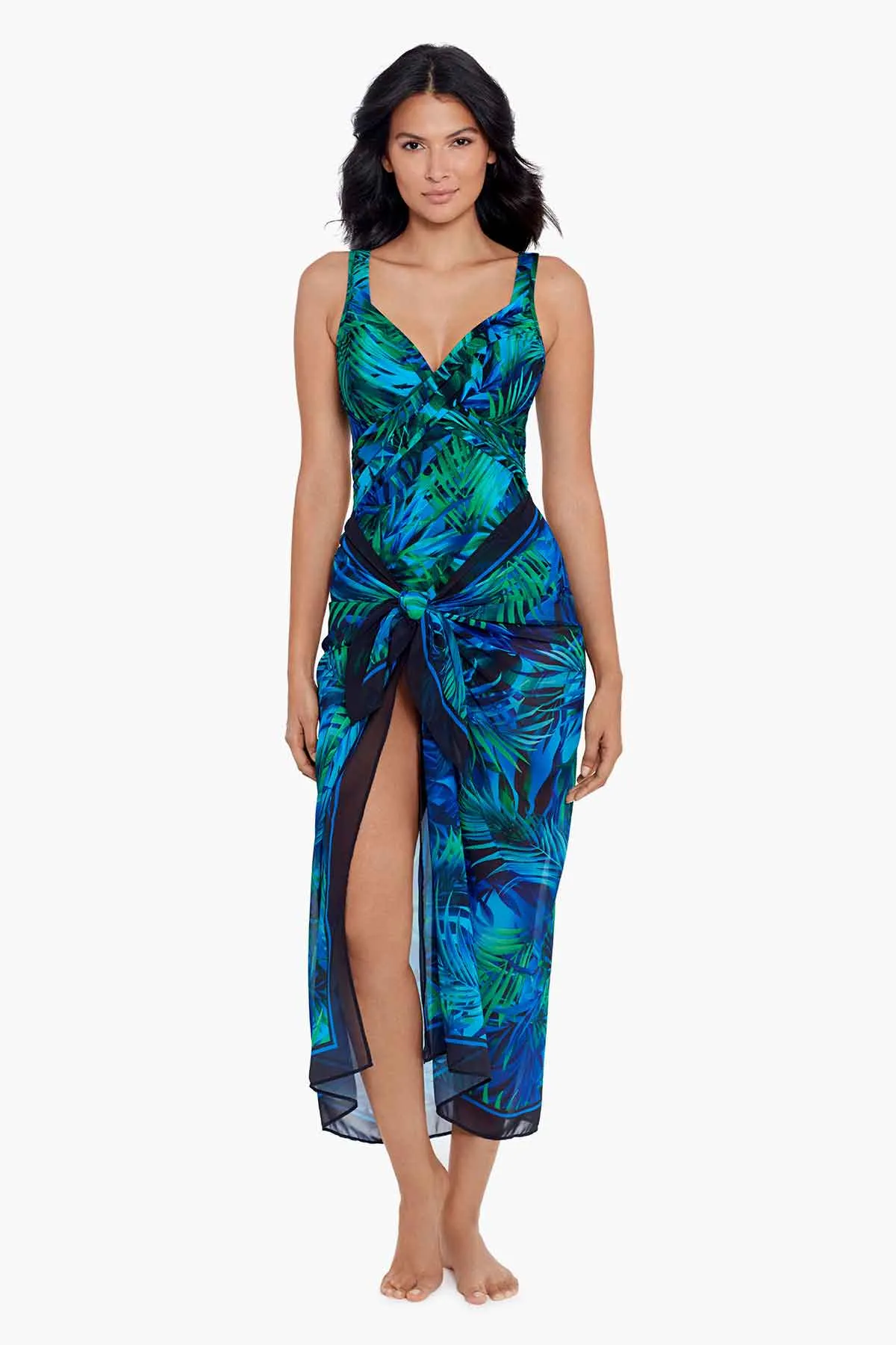 Scarf Pareo Cover Up in Palm Reeder sold by Miraclesuit