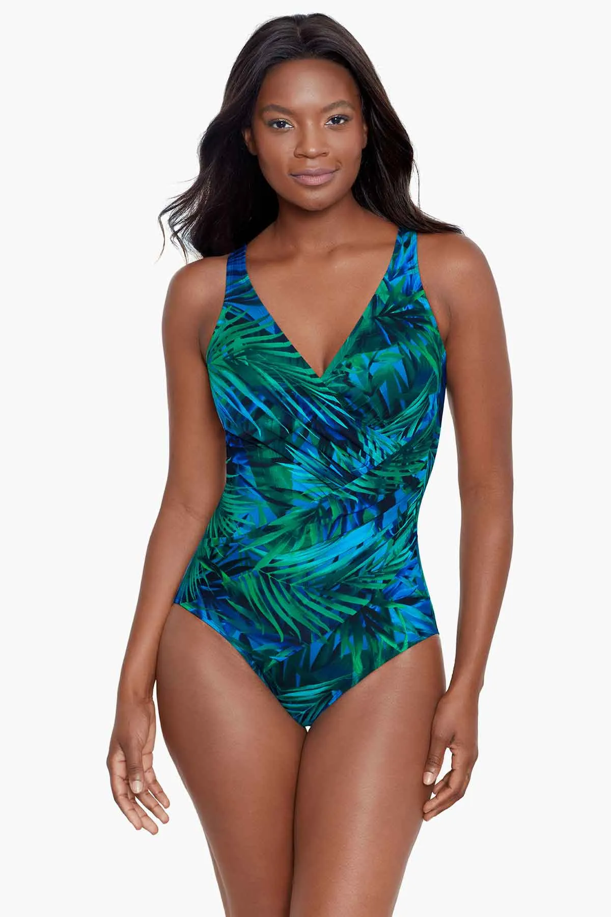 Oceanus One Piece in Palm Reeder sold by Miraclesuit