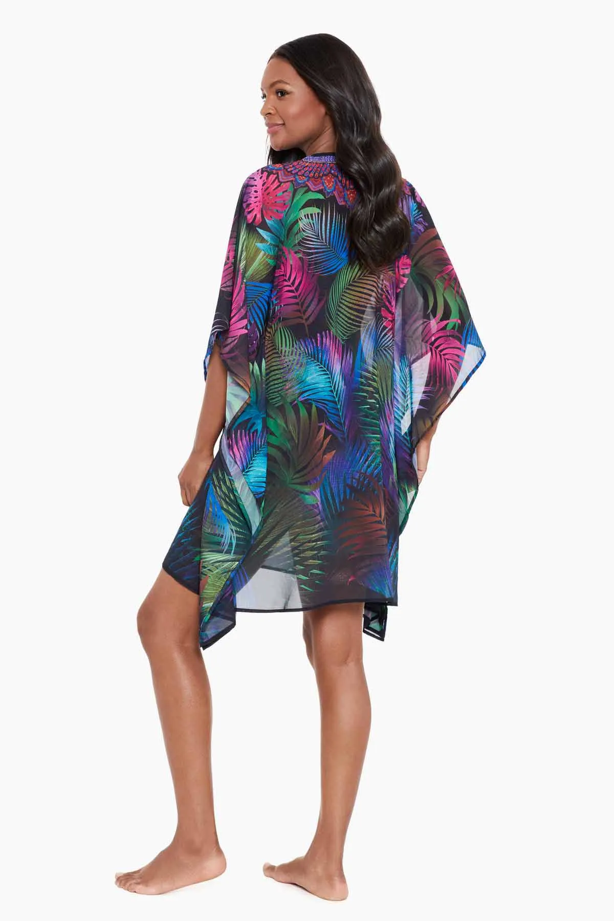 Caftan Cover Up in Pixel Palmas sold by Miraclesuit product image thumbnail 2