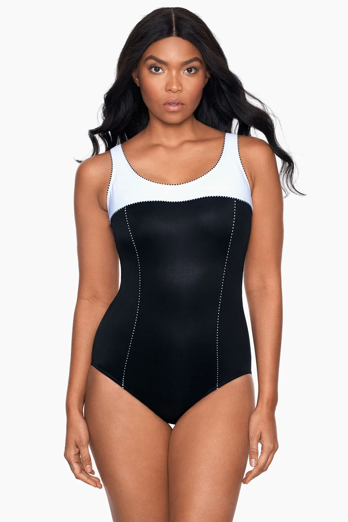 Colorblock Touche One Piece Swimsuit sold by Miraclesuit