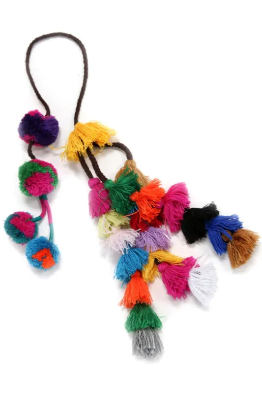 Lucja Pompom Tassel sold by Misa Los Angeles
