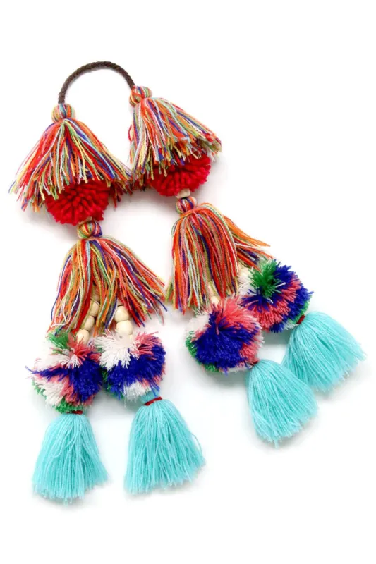 Milla Pompom Tassel sold by Misa Los Angeles