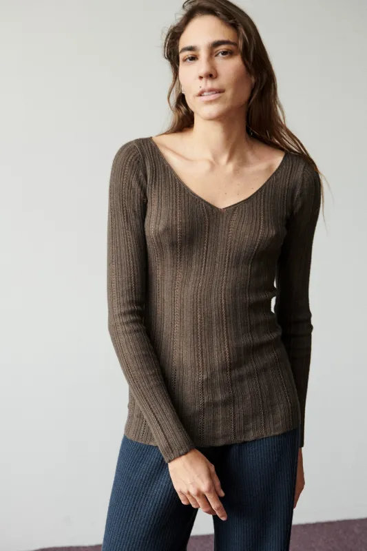 Fluted Lace Sinead Top made by Misha And Puff